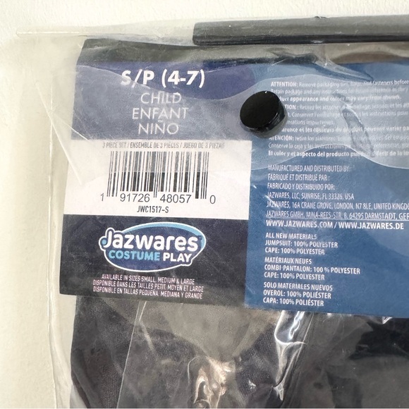 STAR WARS Darth Vader Official Youth Adaptive Costume Jazwares S 4-7 - Picture 7 of 7